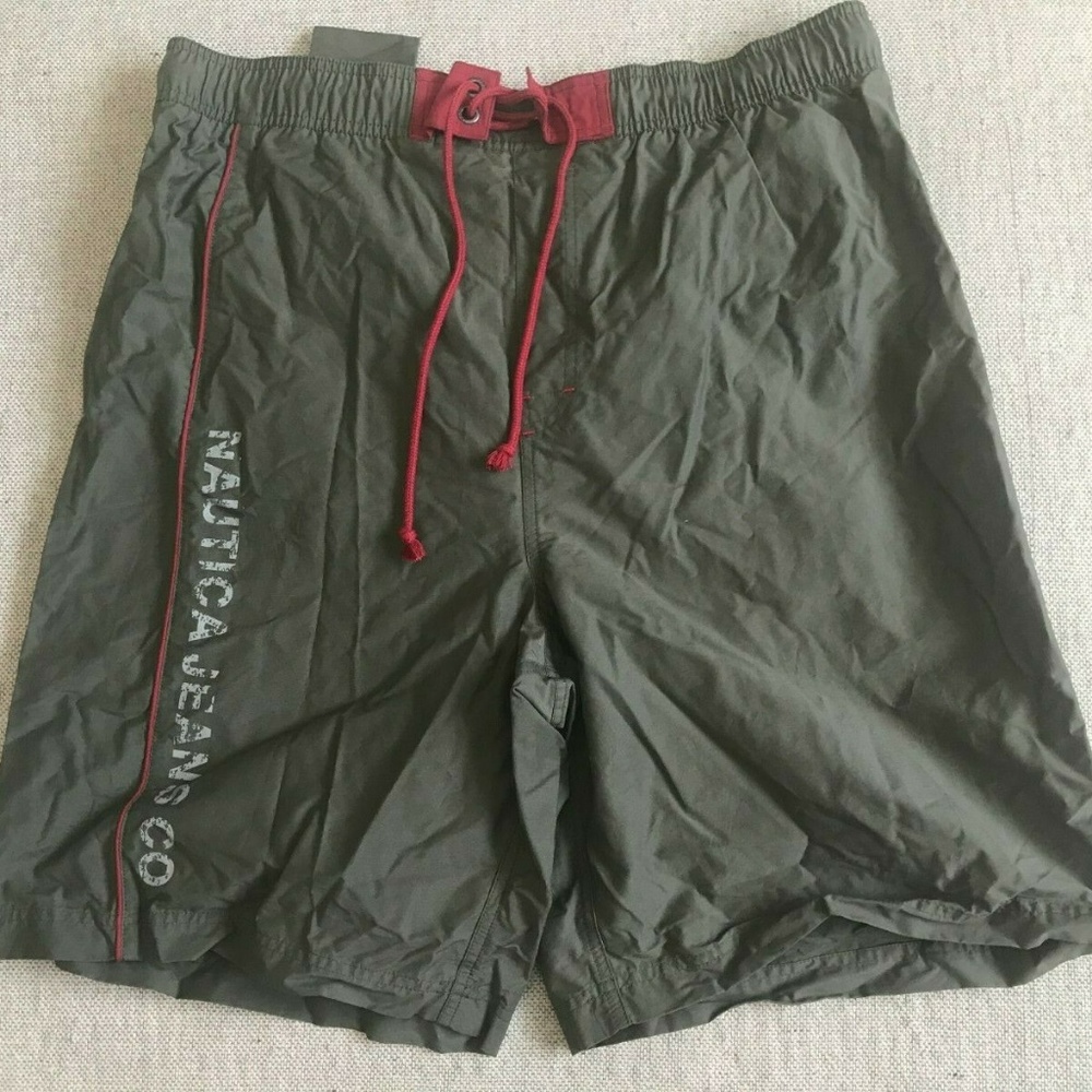 Nautica Spell Out Men Board Shorts Swim Trunks XL